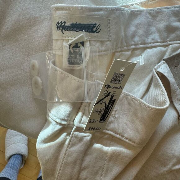 $108 Madewell Garment-Dyed Low-Slung Straight Cargo Pants size 33 m7 - Picture 7 of 7